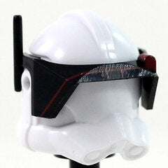 Detail Black Visor Style- CAC Custom Headgear Accessory Clone Army Customs Dark Red