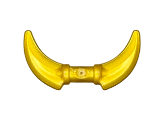 Minifigure, Weapon Hook with Double Blades, Part #37341e Part LEGO® Pearl Gold