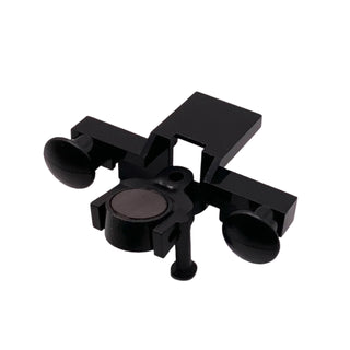 Train Buffer Beam with Black Train Coupling with Pin and Black Magnet Cylindrical, Part# 4022c01 Part LEGO®