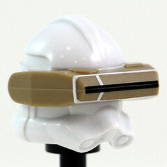 RP2 Detail White Print Dark Tan Macrobinoculars- CAC Custom Headgear Accessory Clone Army Customs
