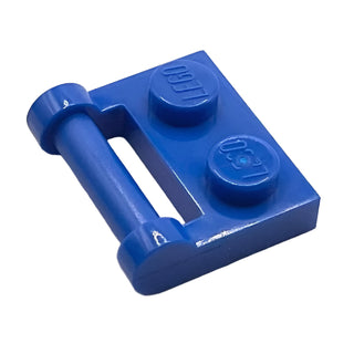 Plate, Modified 1x2 with Bar Handle on Side - Closed Ends, Part# 48336 Part LEGO® Blue