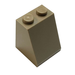 Slope 65 2x2x2 with Bottom Tube, Part# 3678b Part LEGO® Dark Tan 1 Part