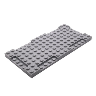 Brick, Modified 8 x 16 x 2/3 with 1 x 4 Indentations, Part# 2629 Part LEGO® Light Bluish Gray