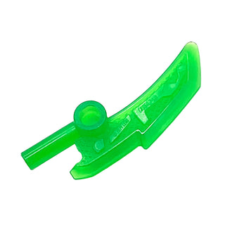 Minifigure, Weapon Blade with Bar (Ninjago Jade Blade), Part# 18950 Part LEGO® Trans-Green
