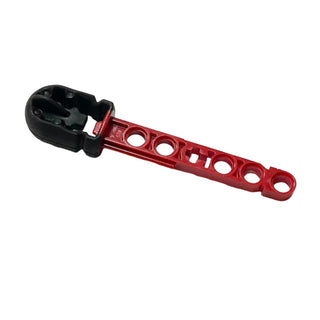 Projectile Arrow, Liftarm Shaft with Molded Black Flexible Rubber Hollow End Pattern, Part# 57028pb01 Part LEGO® Red