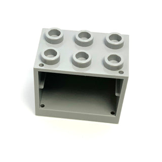 Container, Cupboard 2x3x2 (Hollow Studs), Part# 4532b Part LEGO® Light Bluish Gray  