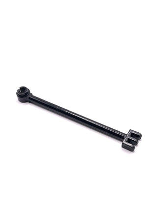 Hinge Bar 8L with 3 Fingers and Open End Stud, Part# 4319 Part LEGO® Black Very Good
