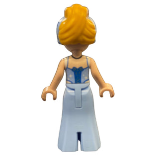 Cinderella - Bright Light Blue and Metallic Light Blue Dress, dp205 Minifigure LEGO®