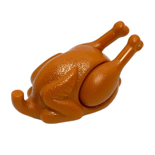 Whole Turkey, Chicken, (Type 1) with Drumsticks 22mm with Oval Opening on Back, Part# 33048c02 Part LEGO® Dark Orange