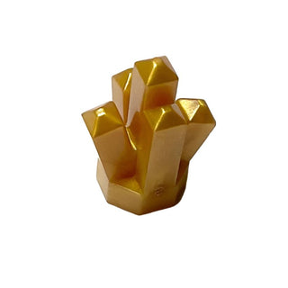Rock 1x1 Crystal 5 Point Part# 52 Part LEGO® Pearl Gold