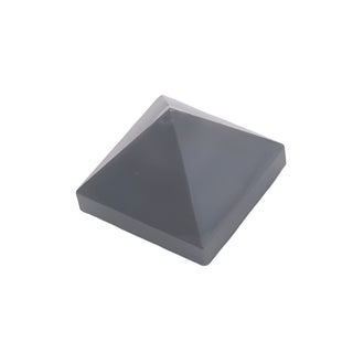 Slope 45 1 x 1 x 2/3 Quadruple Convex Pyramid, Part# 22388 Part LEGO® Flat Silver