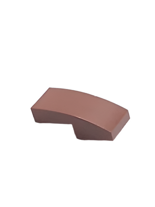 Slope, Curved 2 x 1 x 2/3, Part# 11477 Part LEGO® Reddish Brown 1 Part