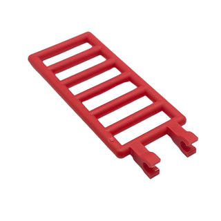 Bar, Ladder 7x3 with Two Clips, Part# 6020 Part LEGO® Red 1 Part