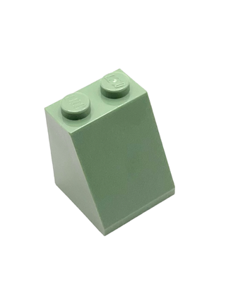 Slope 65 2x2x2 with Bottom Tube, Part# 3678b Part LEGO® Sand Green 1 Part