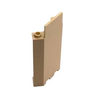 Panel 3x3x6 Corner Wall without Bottom Indentations, Part# 87421 Part LEGO® Tan Very Good