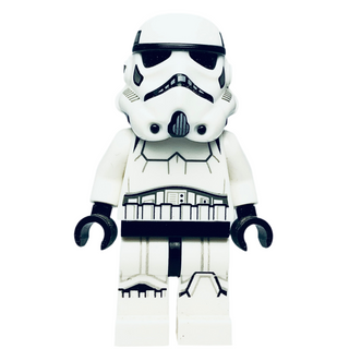 Imperial Stormtrooper - Female, Dual Molded Helmet with Gray Squares on Back, Light Nougat Head, Angry Smile, sw1168 Minifigure LEGO® Like New