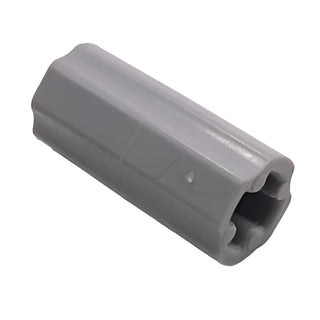 Technic, Axle Connector 2L (Smooth with x Hole + Orientation), Part# 6538c Part LEGO® Light Bluish Gray
