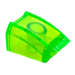 Slope, Curved 2x2 Lip, Part# 30602 Part LEGO® Trans-Bright Green