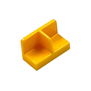 Panel 1x2x1 with Rounded Corners and Center Divider (Minifigure Stand), Part# 93095 Part LEGO® Bright light orange