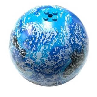 Cylinder Hemisphere 11x11 (Planet Kamino), Part# 98107pb04 + 98107pb04 Part LEGO® Very Good