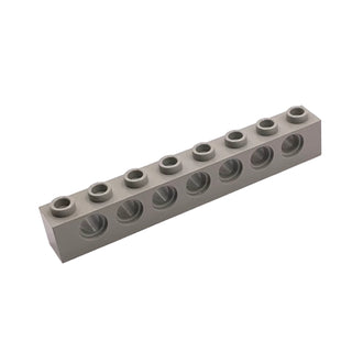 Technic, Brick 1x8 with Holes, Part# 3702 Part LEGO® Light Gray 1 Part