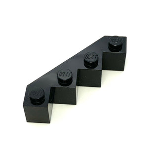 Brick, Modified Facet 4x4, Part# 14413 Part LEGO® Black