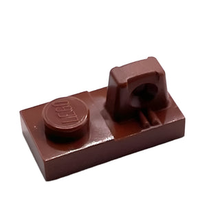 Hinge Plate 1x2 Locking with 1 Finger on Top, RARE Non-Production Colors, Part# 30383 Part LEGO® Reddish Brown
