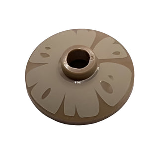 Dish 2x2 Inverted (Radar) with Mushroom Tan Pattern, Part# 4740pb009 Part LEGO® Dark Tan Very Good