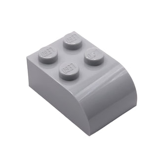 Slope, Curved 3x2 with 4 Studs, Part# 6215 Part LEGO® Light Bluish Gray