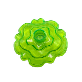 Magic Spell, Shield Wavy, Part# 3473c Part LEGO® Trans-Bright Green