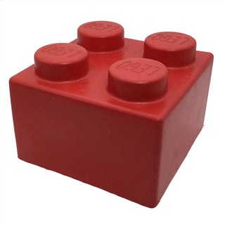Soft Brick 2x2, Part# 29540 Part LEGO® Red Very Good