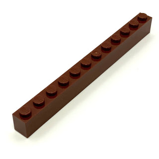Brick 1x12, Part# 6112 Part LEGO® Reddish Brown 1 Part