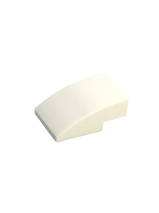 Slope Curved 3x2, Part# 24309 Part LEGO® White 1 Part
