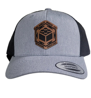 OBC Hat - Gray Hat with Brown Patch Hat United Brick Co®