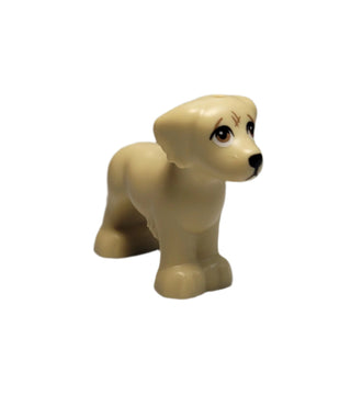 Dog, Shaggy Fur, Medium Nougat, 3168pb03 LEGO® Animals LEGO®