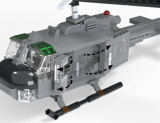 UH-1D "Huey" - Multipurpose Utility Helicopter, 1029 Building Kit LEGO®