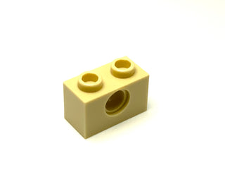 Technic, Brick 1x2 with Hole, Part# 3700 Part LEGO® Tan  