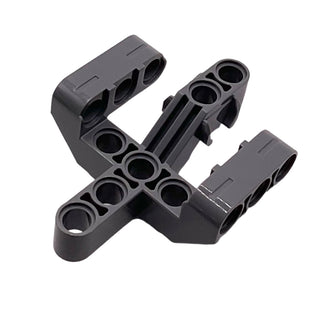 Technic, Liftarm, Modified Fork 5 x 6 x 2 Perpendicular with 3 Fingers, Part# 19086 Part LEGO® Dark Bluish Gray