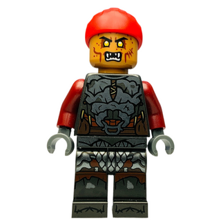 Orc - Medium Nougat Head, Red Bandana, lor138 Minifigure LEGO® Like New