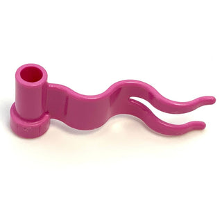 Flag 4x1 Wave Right, Part# 4495b Part LEGO® Dark Pink