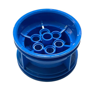 Wheel 43.2mm D. x 26mm Technic Racing Small, 6 Pin Holes, Part# 56908 Part LEGO® Blue