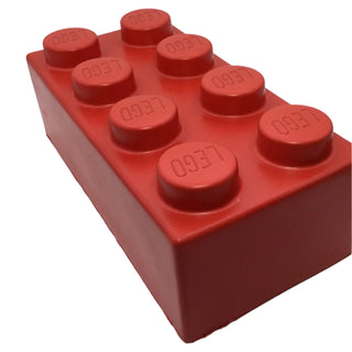 Soft Brick 2x4, Part# 29541 Part LEGO® Red Very Good