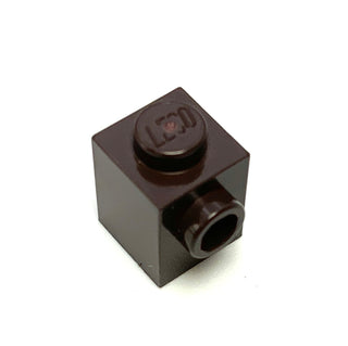Brick, Modified 1x1 with Stud on Side, Part# 87087 Part LEGO® Dark Brown  