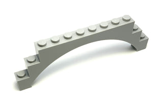 Arch 1x12x3 (Raised Arch with Five Cross Support), Part# 18838 Part LEGO® Light Bluish Gray  