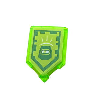 Tile, Modified 2 x 3 Pentagonal with Nexo Power Shield Pattern - Blast Mask, Part# 22385pb074 Part LEGO®