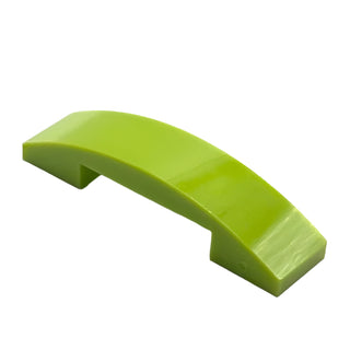 Slope, Curved 4 x 1 x 2/3 Double, Part# 93273 Part LEGO® Lime 1 Part