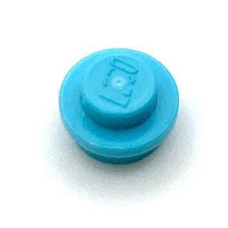 Plate Round 1x1, Part# 4073 Part LEGO® Medium Azure