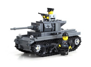Deluxe German WW2 Panzer Tank Building Kit Battle Brick