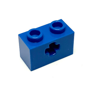 Technic, Brick 1x2 with Axle Hole, Part# 32064 Part LEGO® Blue  