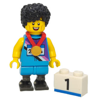 Sprinter, col25-4 Minifigure LEGO® Complete with stand and accessories